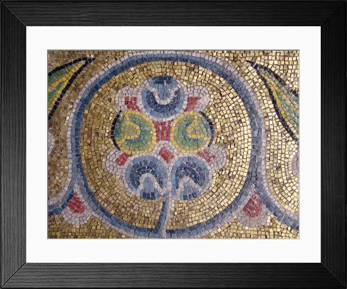 Framed Print : Detail of ornament. Artist: Byzantine Master Framed Print : Detail of ornament. Artist: Byzantine Master
