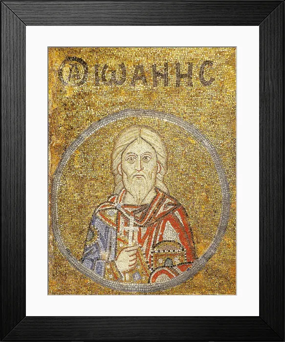 Framed Print : John, Martyr of Sebaste. Artist: Byzantine Master Framed Print : John, Martyr of Sebaste. Artist: Byzantine Master