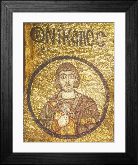 Framed Print : Nicholas, Martyr of Sebaste. Artist: Byzantine Master Framed Print : Nicholas, Martyr of Sebaste. Artist: Byzantine Master