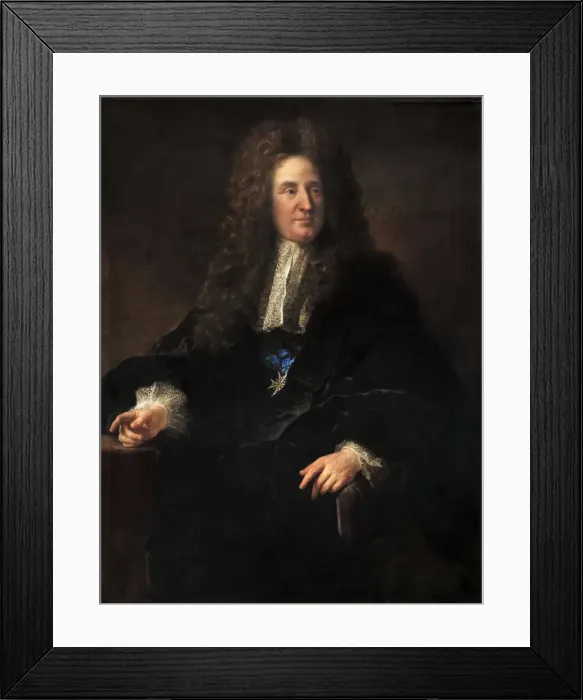 Framed Print : Portrait of Jules Hardouin-Mansart (1646-1701). Artist: Troy, Francois, de (1645-1730) Framed Print : Portrait of Jules Hardouin-Mansart (1646-1701). Artist: Troy, Francois, de (1645-1730)