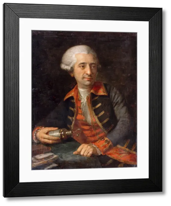 Framed Print : Portrait of Antoine-Laurent Lavoisier (1743-1794). Artist: Brossard de Beaulieu, Genevieve (1755-1835) Framed Print : Portrait of Antoine-Laurent Lavoisier (1743-1794). Artist: Brossard de Beaulieu, Genevieve (1755-1835)