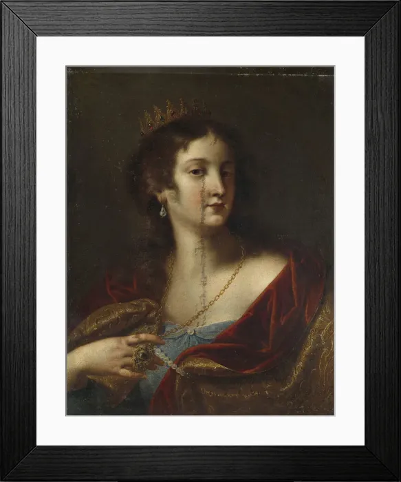 Framed Print : Justitia (Justice). Artist: Anonymous Framed Print : Justitia (Justice). Artist: Anonymous