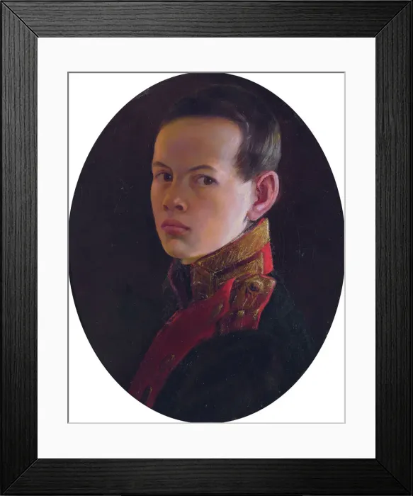 Framed Print : Portrait of the Crown prince Alexander Nikolayevich (1818-1881). Artist: Dawe, George (1781-1829) Framed Print : Portrait of the Crown prince Alexander Nikolayevich (1818-1881). Artist: Dawe, George (1781-1829)