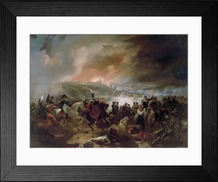 Framed Print : The Battle of Smolensk. Artist: Langlois, Jean-Charles (1789-1870) Framed Print : The Battle of Smolensk. Artist: Langlois, Jean-Charles (1789-1870)