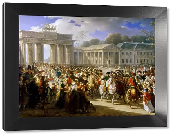 Entry of Napoleon into Berlin, 27 October 1806. Artist: Meynier, Charles (1768-1832)