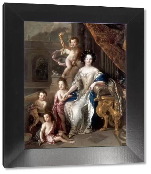 Marquise de Montespan (1640-1707) and her children. Artist: La Fosse, Charles, de (1636-1716)
