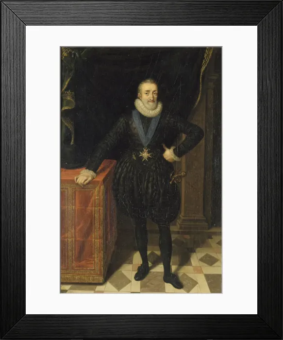 Framed Print : King Henry IV of France. Artist: Pourbus, Frans, the Younger (1569-1622) Framed Print : King Henry IV of France. Artist: Pourbus, Frans, the Younger (1569-1622)