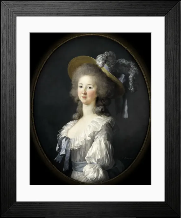 Framed Print : Portrait of Marie Louise of Savoy (1749-1792), Princess of Lamballe. Artist: Vigee-Lebrun, Marie Louise Elisabeth (1755-1842) Framed Print : Portrait of Marie Louise of Savoy (1749-1792), Princess of Lamballe. Artist: Vigee-Lebrun, Marie Louise Elisabeth (1755-1842)