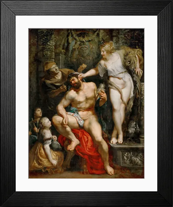 Framed Print : Hercules and Omphale. Artist: Rubens, Pieter Paul (1577-1640) Framed Print : Hercules and Omphale. Artist: Rubens, Pieter Paul (1577-1640)