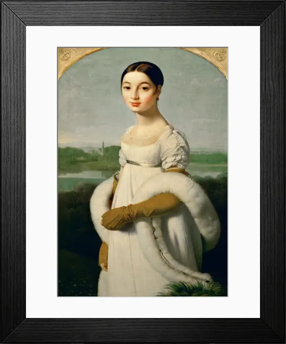 Framed Print : Mademoiselle Caroline Riviere. Artist: Ingres, Jean Auguste Dominique (1780-1867) Framed Print : Mademoiselle Caroline Riviere. Artist: Ingres, Jean Auguste Dominique (1780-1867)