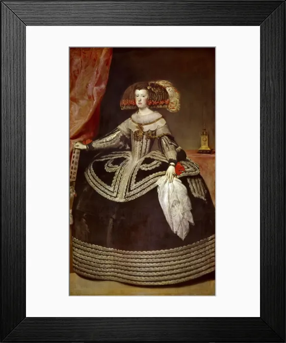 Framed Print : Portrait of Mariana of Austria (1634?1696). Artist: Velazquez, Diego (1599-1660) Framed Print : Portrait of Mariana of Austria (1634?1696). Artist: Velazquez, Diego (1599-1660)