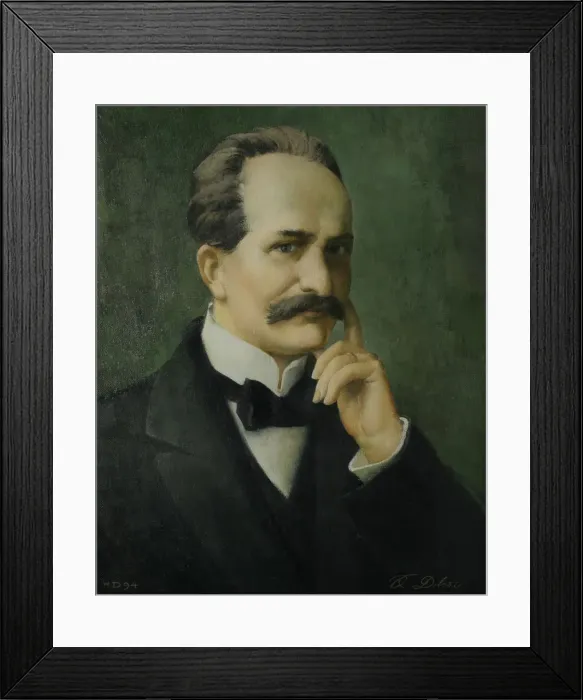 Framed Print : Portrait of Paul Walden (1863-1957). Artist: Dobrajs Framed Print : Portrait of Paul Walden (1863-1957). Artist: Dobrajs