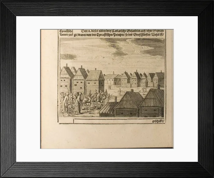 Framed Print : Moscow (Illustration from Travels to the Great Duke of Muscovy and the King of Persia by Adam Olea Artist: Rothgiesser, Christian Lorenzen (?-1659) Framed Print : Moscow (Illustration from Travels to the Great Duke of Muscovy and the King of Persia by Adam Olea Artist: Rothgiesser, Christian Lorenzen (?-1659)
