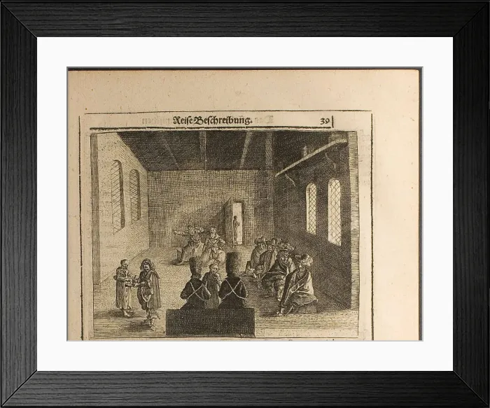 Framed Print : Ambassadorial Prikaz (Posolsky Prikaz) in Muscovy (Illustration from Travels to the Great Duke of M Artist: Rothgiesser, Christian Lorenzen (?-1659) Framed Print : Ambassadorial Prikaz (Posolsky Prikaz) in Muscovy (Illustration from Travels to the Great Duke of M Artist: Rothgiesser, Christian Lorenzen (?-1659)