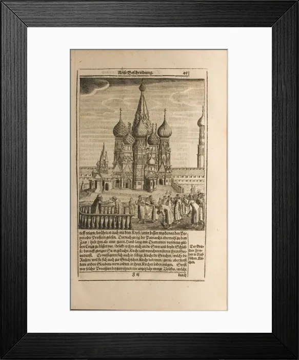 Framed Print : Moscow (Illustration from Travels to the Great Duke of Muscovy and the King of Persia by Adam Olea Artist: Rothgiesser, Christian Lorenzen (?-1659) Framed Print : Moscow (Illustration from Travels to the Great Duke of Muscovy and the King of Persia by Adam Olea Artist: Rothgiesser, Christian Lorenzen (?-1659)