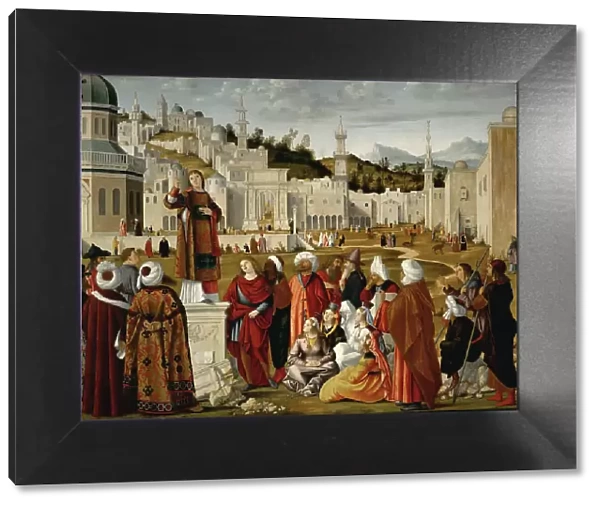 The Sermon of St. Stephen at Jerusalem. Artist: Carpaccio, Vittore (1460-1526)