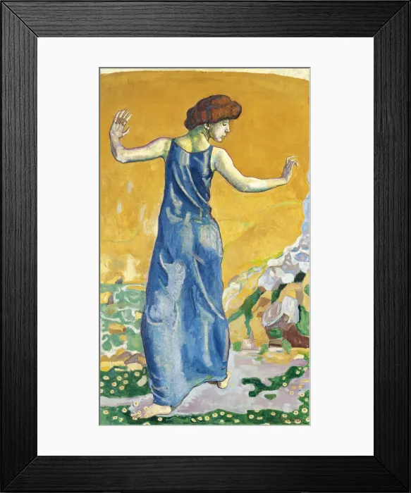 Framed Print : Joyful Woman. Artist: Hodler, Ferdinand (1853-1918) Framed Print : Joyful Woman. Artist: Hodler, Ferdinand (1853-1918)