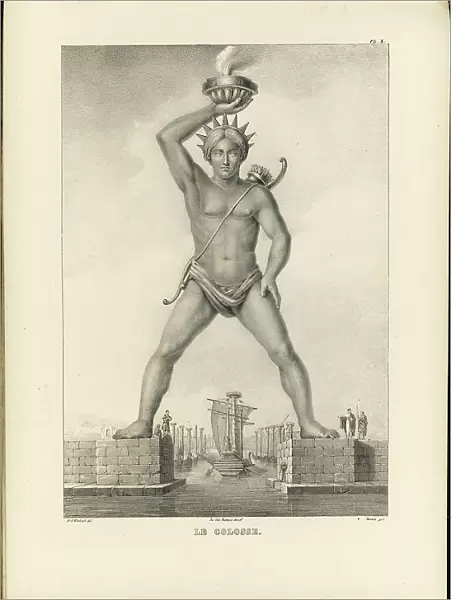 The Colossus of Rhodes. Artist: Witdoeck, Petrus Josephus (1803-1840)