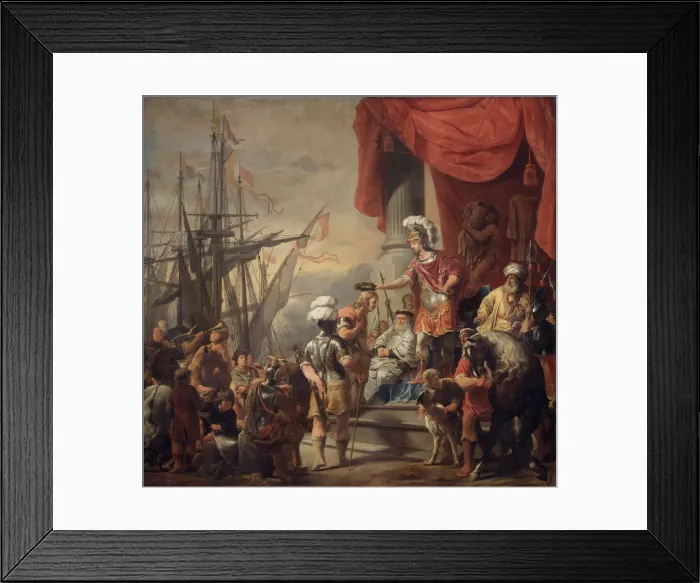 Framed Print : Aeneas at the Court of Latinus. Artist: Bol, Ferdinand (1616-1680) Framed Print : Aeneas at the Court of Latinus. Artist: Bol, Ferdinand (1616-1680)