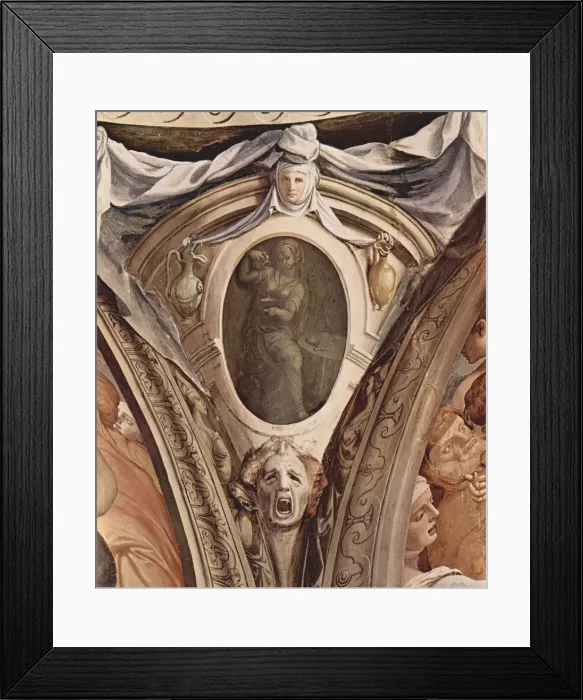 Framed Print : Allegories Of The Cardinal Virtues. Frescoes In The Chapel Of Eleonora Da Toledo. Artist: Bronzino, Agnolo (1503-1572) Framed Print : Allegories Of The Cardinal Virtues. Frescoes In The Chapel Of Eleonora Da Toledo. Artist: Bronzino, Agnolo (1503-1572)