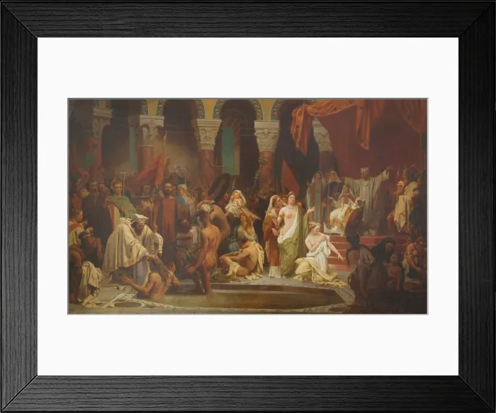 Framed Print : The baptism of Clovis. Artist: Rigo, Jules Vincent (1810-1892) Framed Print : The baptism of Clovis. Artist: Rigo, Jules Vincent (1810-1892)