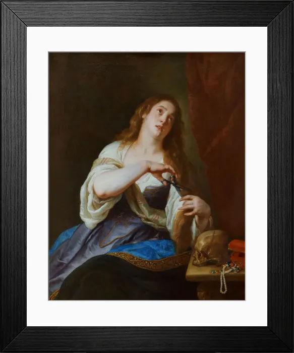 Framed Print : The Repentant Mary Magdalene. Artist: Crayer, Caspar de (1584-1669) Framed Print : The Repentant Mary Magdalene. Artist: Crayer, Caspar de (1584-1669)