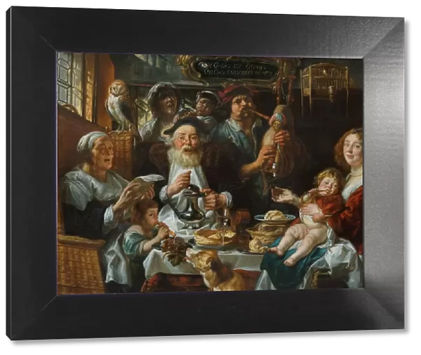 As the Old Sing, So the Young Pipe. Artist: Jordaens, Jacob (1593-1678)