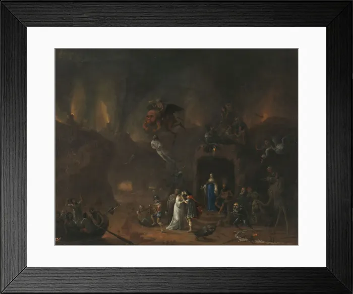 Framed Print : Orpheus and Eurydice in the Hell. Artist: Fris, Pieter (1627-1706) Framed Print : Orpheus and Eurydice in the Hell. Artist: Fris, Pieter (1627-1706)