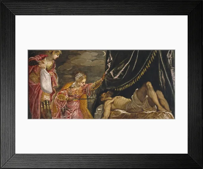 Framed Print : Judith and Holofernes. Artist: Tintoretto, Jacopo (1518-1594) Framed Print : Judith and Holofernes. Artist: Tintoretto, Jacopo (1518-1594)