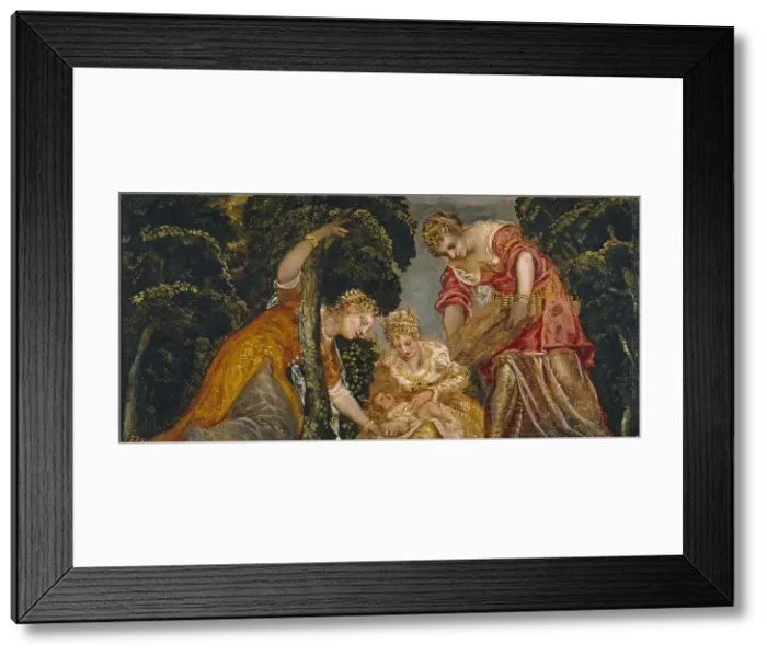 Framed Print : The Finding of Moses. Artist: Tintoretto, Jacopo (1518-1594) Framed Print : The Finding of Moses. Artist: Tintoretto, Jacopo (1518-1594)