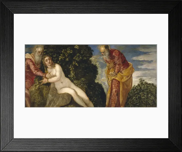 Framed Print : Susannah and the Elders. Artist: Tintoretto, Jacopo (1518-1594) Framed Print : Susannah and the Elders. Artist: Tintoretto, Jacopo (1518-1594)