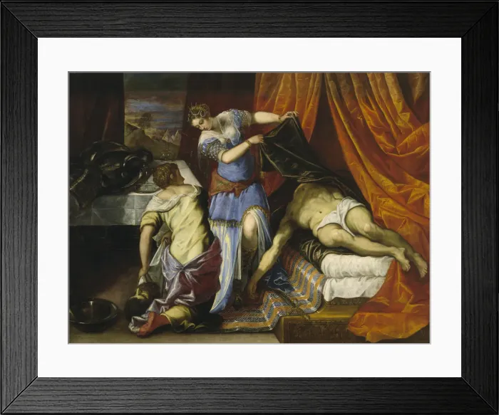 Framed Print : Judith and Holofernes. Artist: Tintoretto, Jacopo (1518-1594) Framed Print : Judith and Holofernes. Artist: Tintoretto, Jacopo (1518-1594)