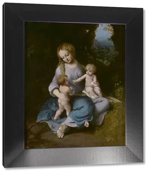 Virgin and child with John the Baptist as a Boy. Artist: Correggio (1489-1534)