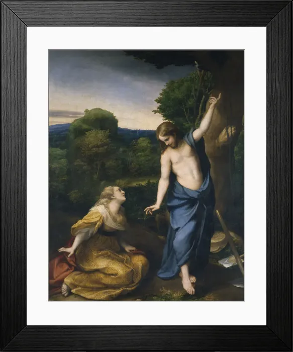Framed Print : Noli me Tangere. Artist: Correggio (1489-1534) Framed Print : Noli me Tangere. Artist: Correggio (1489-1534)