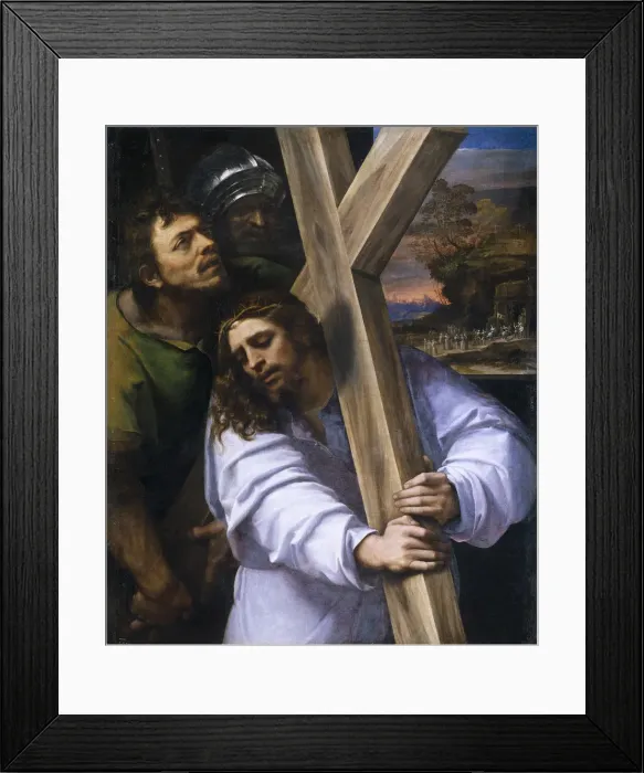 Framed Print : Christ Carrying the Cross. Artist: Piombo, Sebastiano, del (1485-1547) Framed Print : Christ Carrying the Cross. Artist: Piombo, Sebastiano, del (1485-1547)