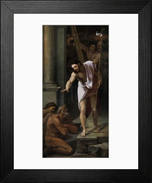 Framed Print : Christ in Limbo. Artist: Piombo, Sebastiano, del (1485-1547) Framed Print : Christ in Limbo. Artist: Piombo, Sebastiano, del (1485-1547)