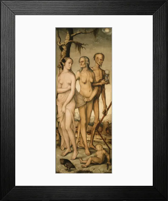 Framed Print : The Ages and Death. Artist: Baldung, Hans (1484-1545) Framed Print : The Ages and Death. Artist: Baldung, Hans (1484-1545)