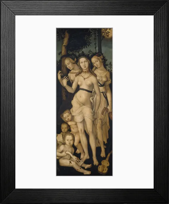 Framed Print : The Three Graces. Artist: Baldung, Hans (1484-1545)