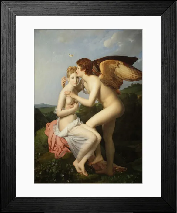 Framed Print : Cupid and Psyche. Artist: Gerard, Francois Pascal Simon (1770-1837) Framed Print : Cupid and Psyche. Artist: Gerard, Francois Pascal Simon (1770-1837)