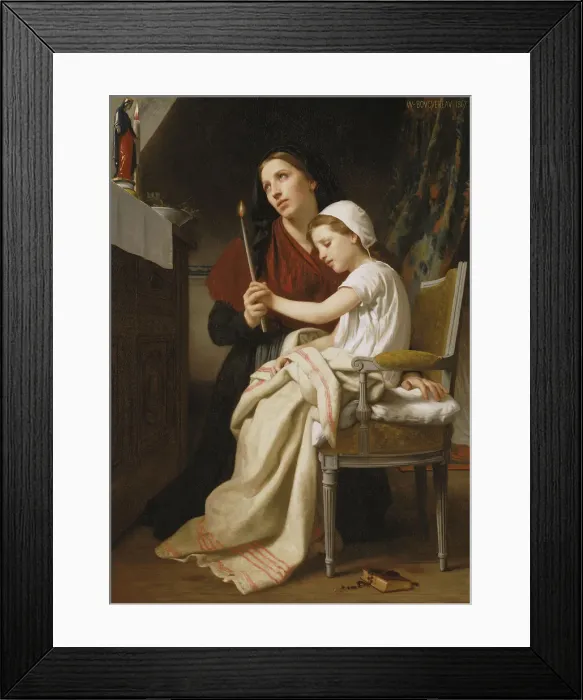 Framed Print : The Thank Offering. Artist: Bouguereau, William-Adolphe (1825-1905) Framed Print : The Thank Offering. Artist: Bouguereau, William-Adolphe (1825-1905)