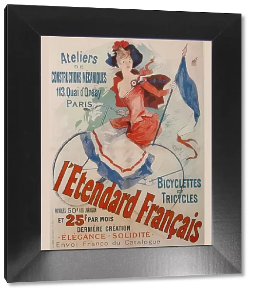 L Etendard Francais Bicycles (Poster). Artist: Cheret, Jules (1836-1932)