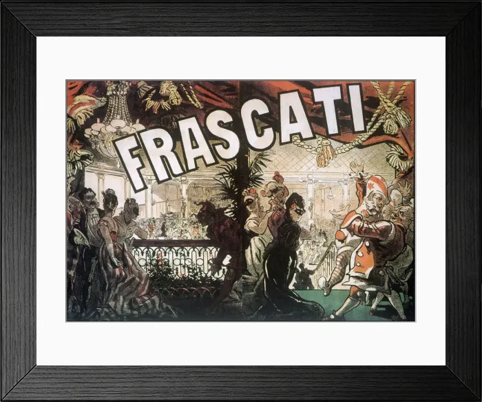 Framed Print : Frascati (Poster). Artist: Cheret, Jules (1836-1932) Framed Print : Frascati (Poster). Artist: Cheret, Jules (1836-1932)