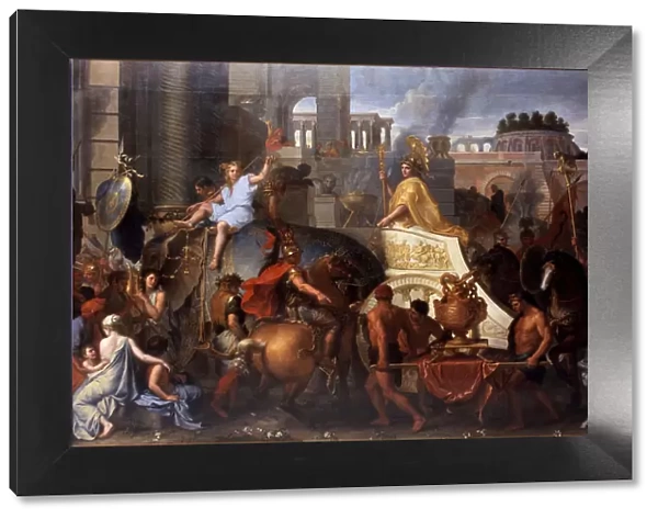 Alexander Entering Babylon (The Triumph of Alexander the Great). Artist: Le Brun, Charles (1619-1690)