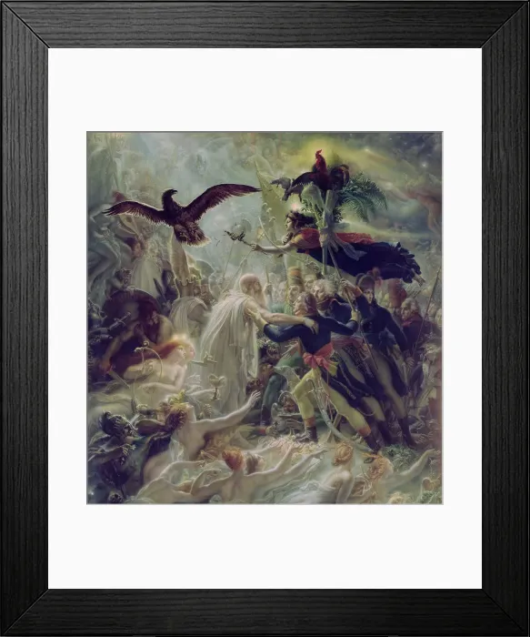 Framed Print : Apotheosis of the French Heroes Who Died for Their Country During the War for Freedom. Artist: Girodet de Roucy Trioson, Anne Louis (1767-1824) Framed Print : Apotheosis of the French Heroes Who Died for Their Country During the War for Freedom. Artist: Girodet de Roucy Trioson, Anne Louis (1767-1824)