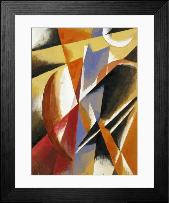 Framed Print : Composition. Artist: Popova, Lyubov Sergeyevna (1889-1924)