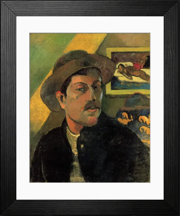 Framed Print : Self-Portrait. Artist: Gauguin, Paul Eugene Henri (1848-1903) Framed Print : Self-Portrait. Artist: Gauguin, Paul Eugene Henri (1848-1903)