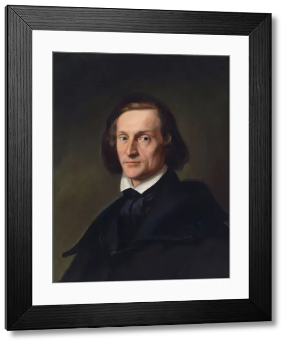 Framed Print : Portrait of Franz Liszt (1811-1886). Artist: Anonymous Framed Print : Portrait of Franz Liszt (1811-1886). Artist: Anonymous