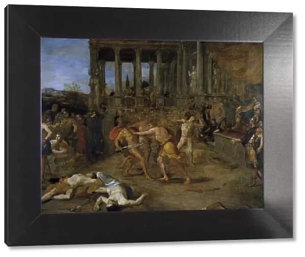 Gladiator Fights. Artist: Lanfranco, Giovanni (1582-1647)