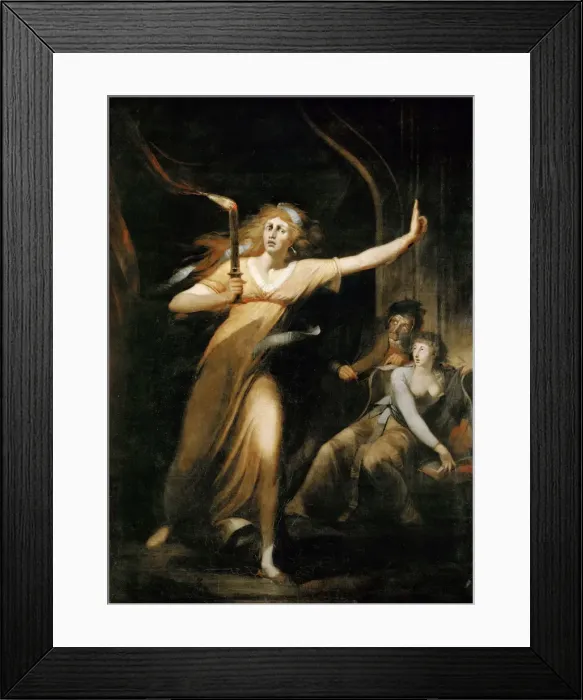 Framed Print : Lady Macbeth Walking in her Sleep. Artist: Fussli (Fuseli), Johann Heinrich (1741-1825) Framed Print : Lady Macbeth Walking in her Sleep. Artist: Fussli (Fuseli), Johann Heinrich (1741-1825)