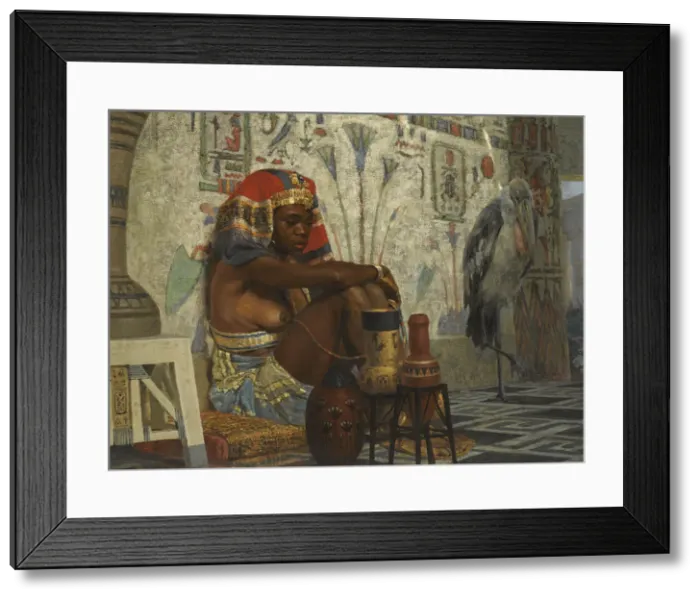 Framed Print : Egyptian Girl. Artist: Polenov, Vasili Dmitrievich (1844-1927) Framed Print : Egyptian Girl. Artist: Polenov, Vasili Dmitrievich (1844-1927)